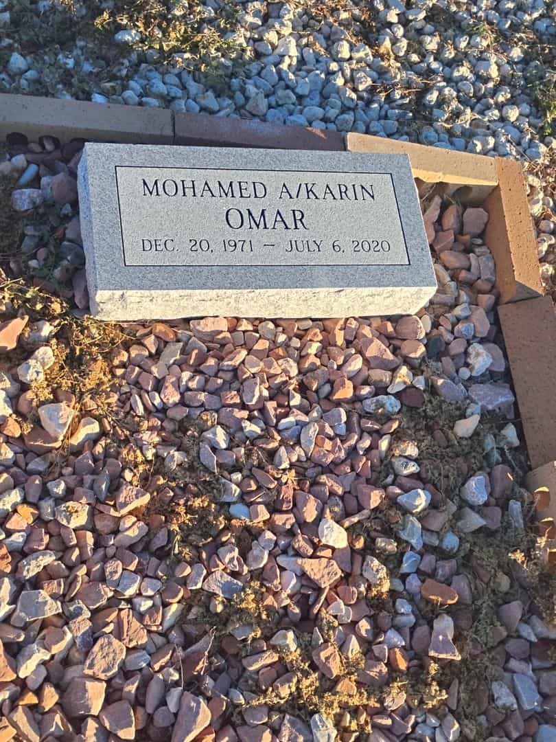 Mohamed A \ Karin Omar's grave. Photo 1