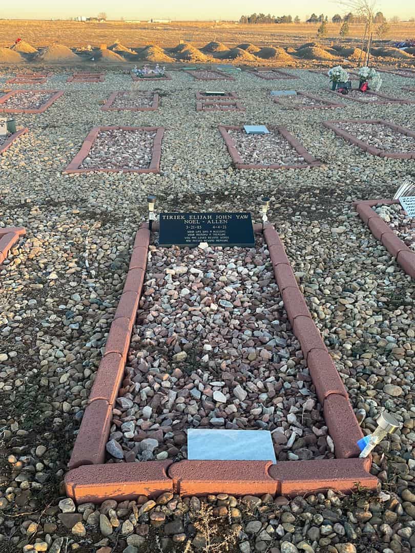 Tiriek Elijah John Yaw Noel-Allen's grave. Photo 2