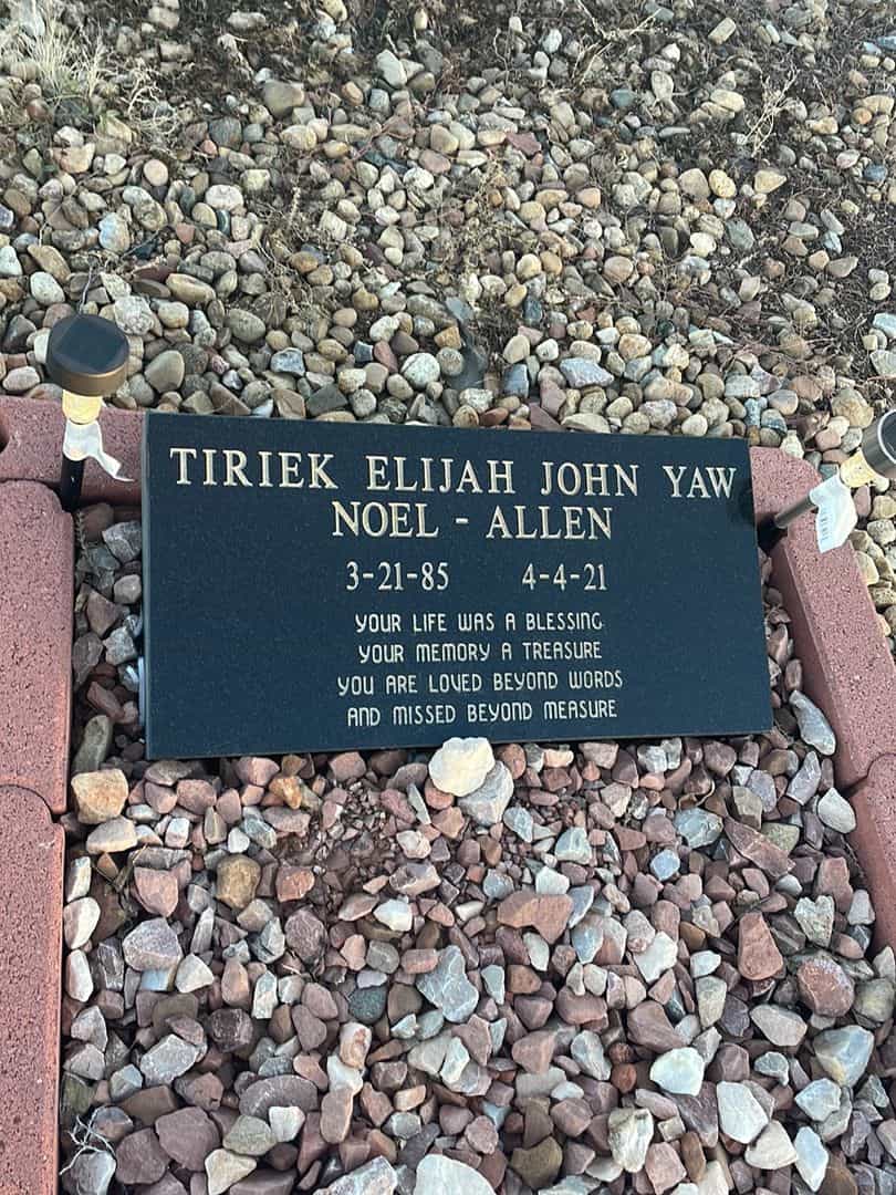 Tiriek Elijah John Yaw Noel-Allen's grave. Photo 1