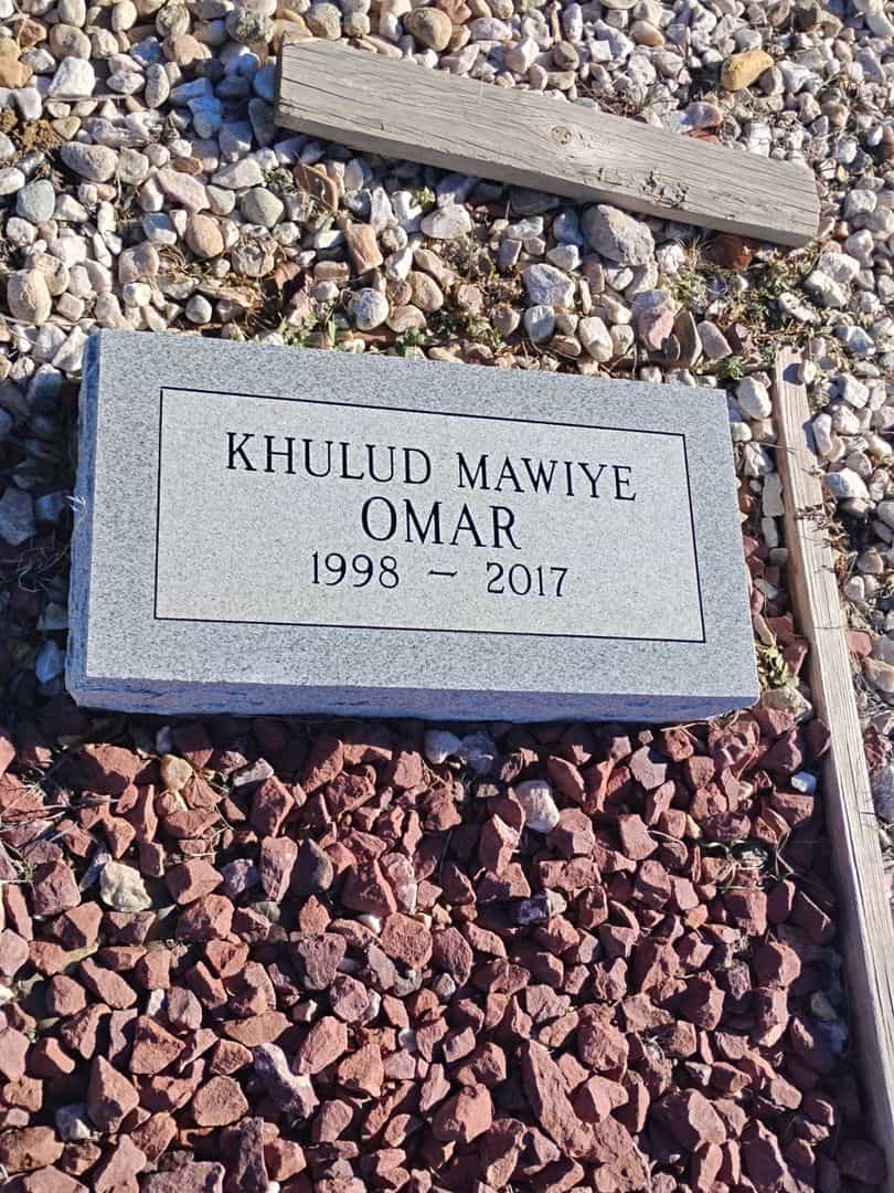 Khulud Mawiye Omar's grave. Photo 1
