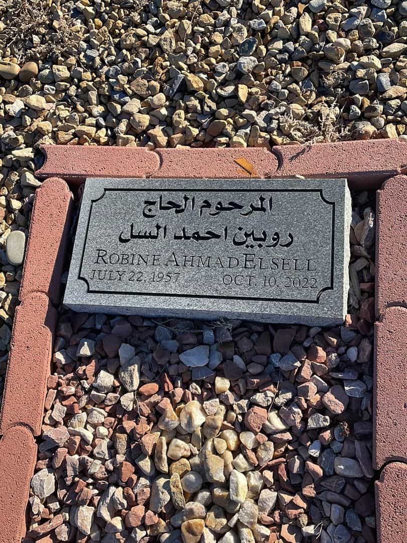 Robine Ahmad Elsell's grave. Photo 1