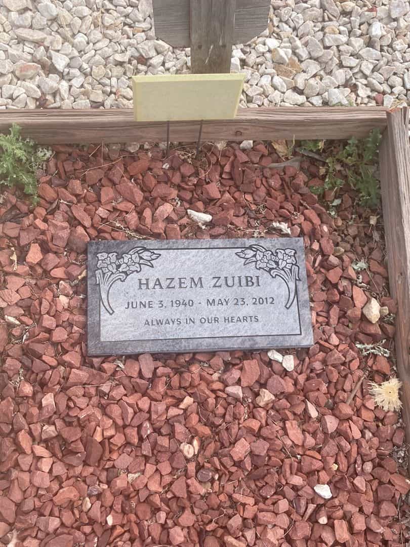 Hazem Subhi Zuibi's grave. Photo 1