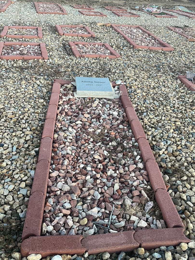 Adama Ndiaye's grave. Photo 2