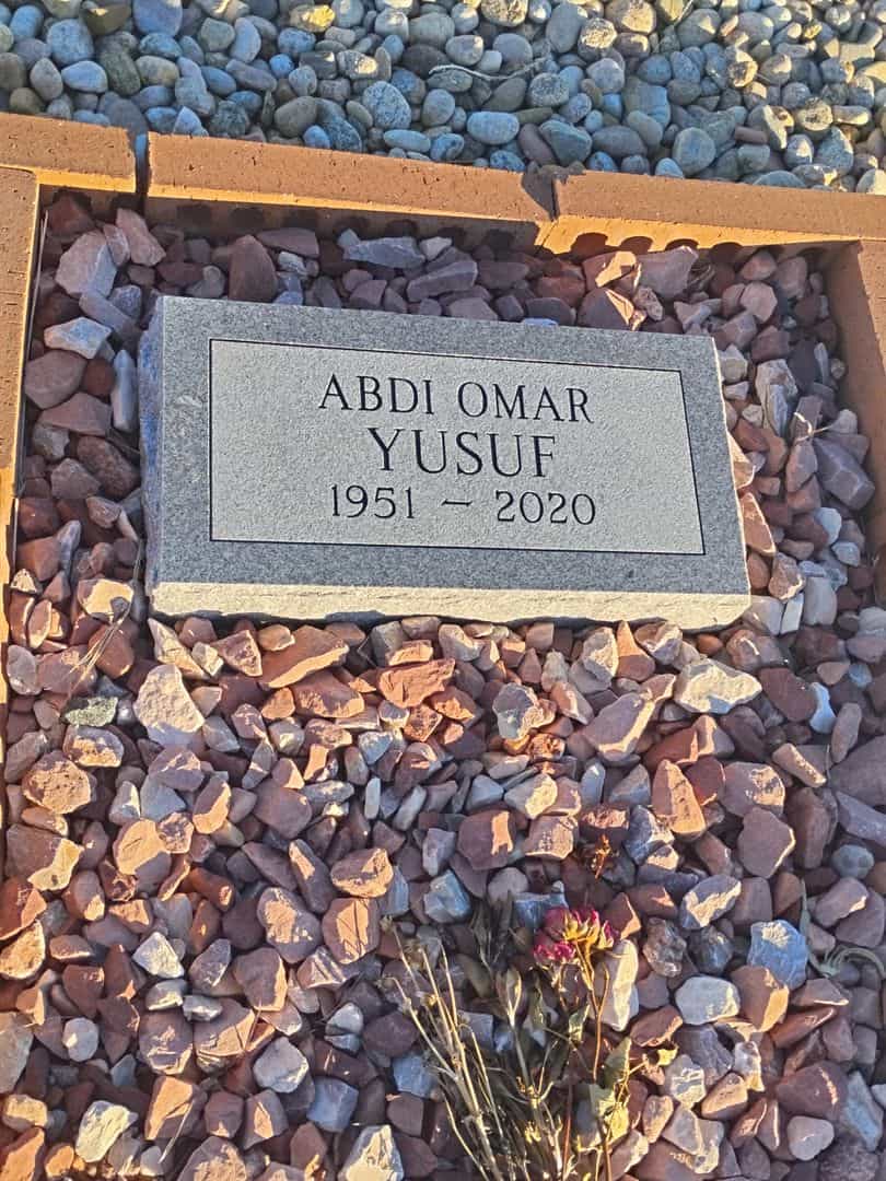 Abdi Omar Yusuf's grave. Photo 1