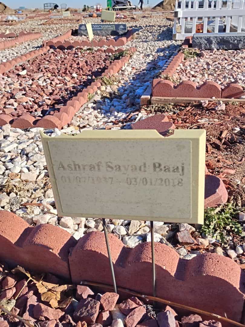 Ashfar Sayad Baaj's grave. Photo 1