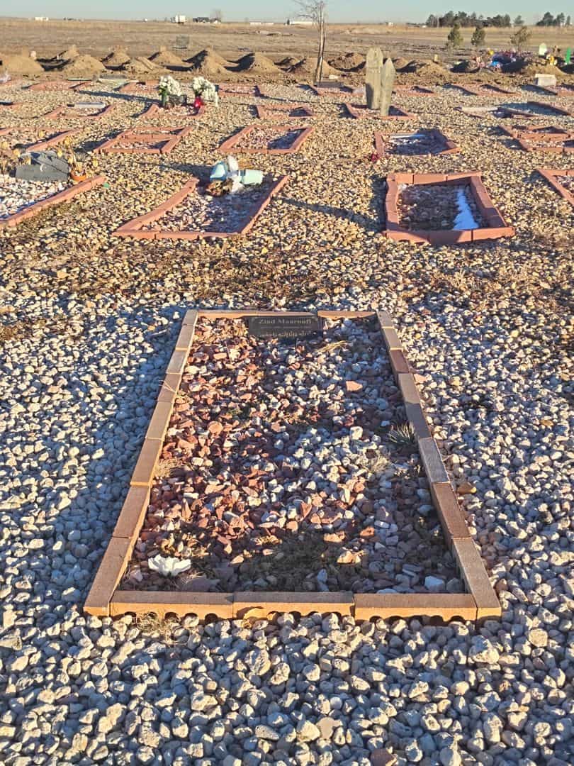 Ziad Maaroufi's grave. Photo 2