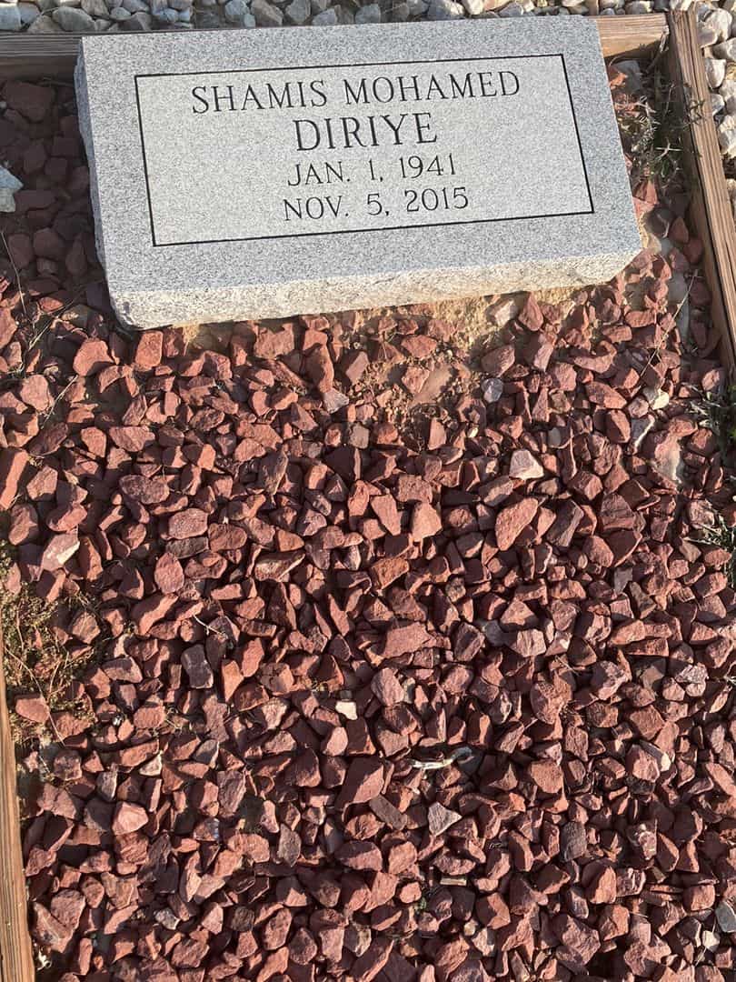Shamis Mohamed Diriye's grave. Photo 1