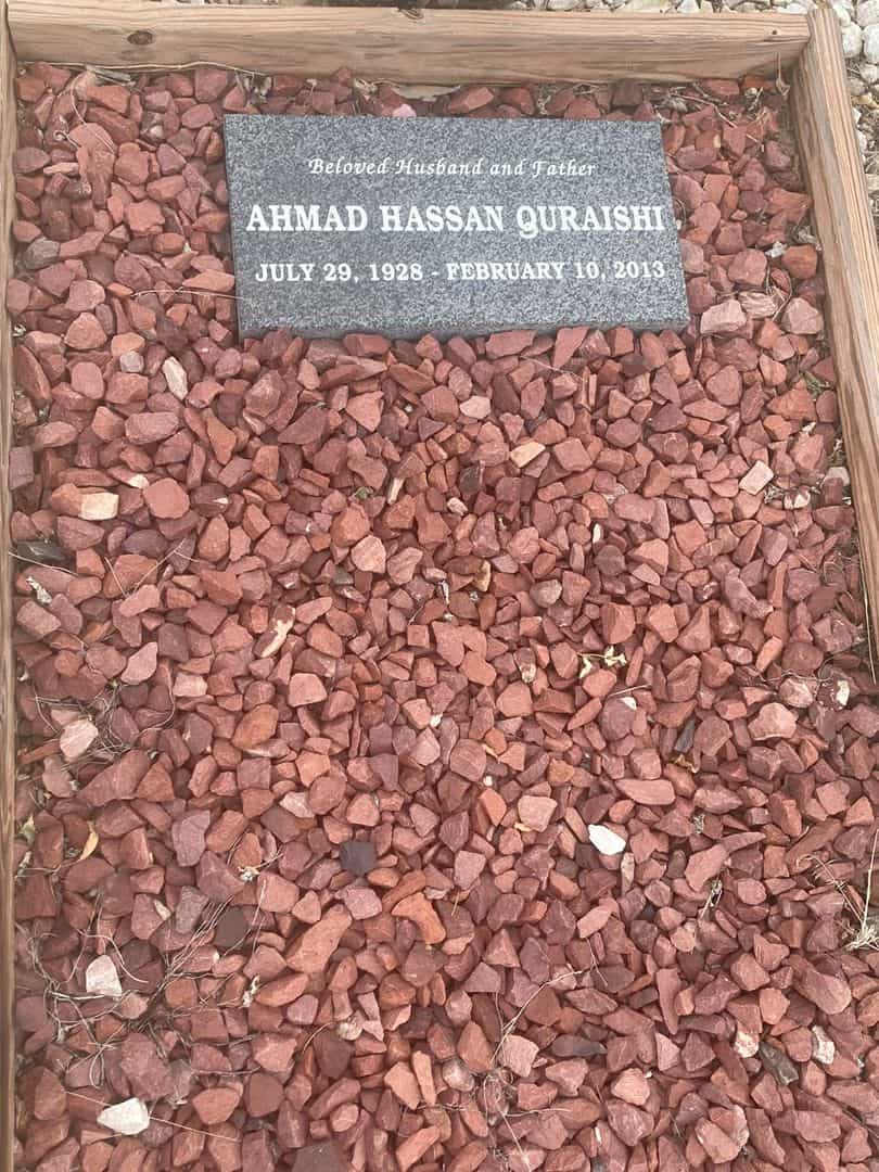 Ahmad Hassan Quraishi's grave. Photo 1