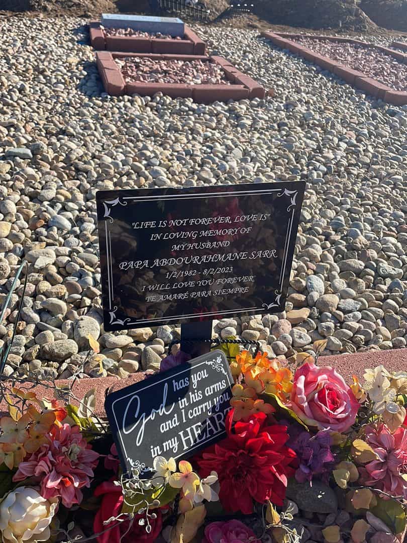 Abdourahmane Sarr's grave. Photo 1