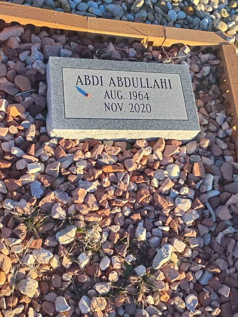 Abdi Abdullahi's grave. Photo 1