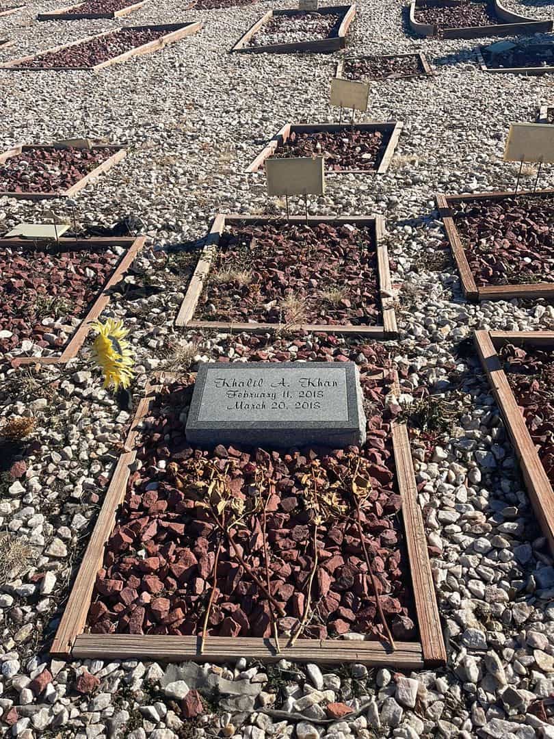 Khalil A. Khan's grave. Photo 2