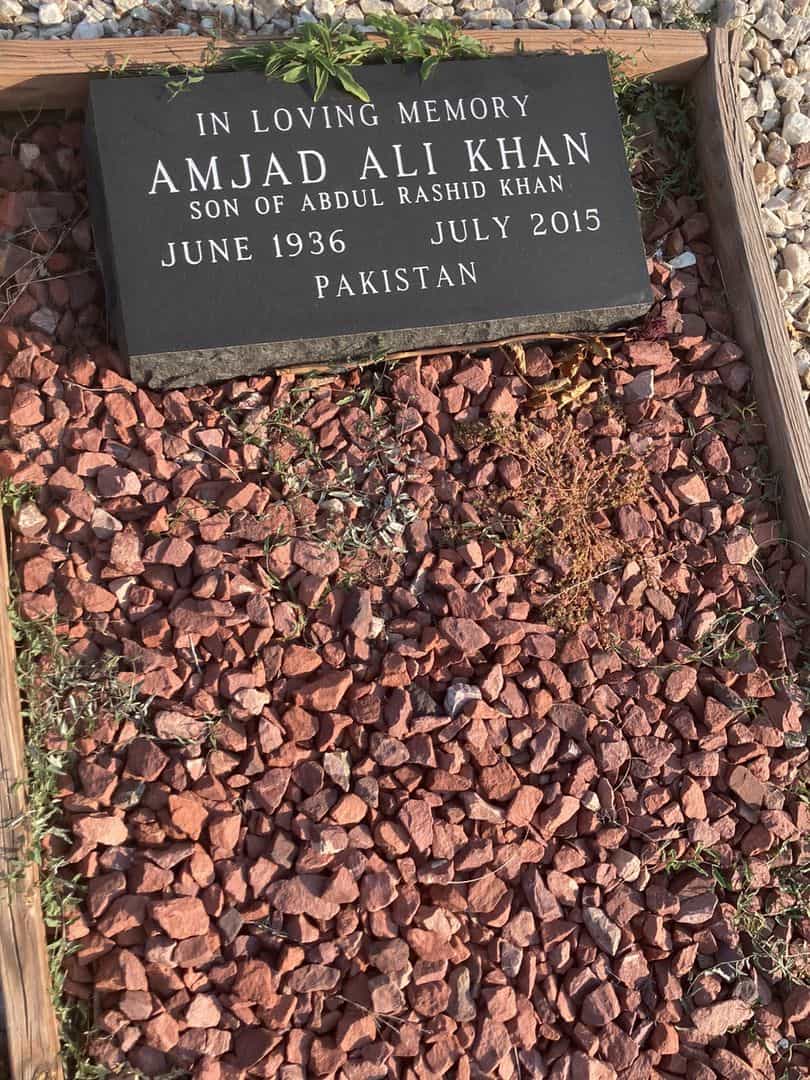 Amjad Ali Khan's grave. Photo 1