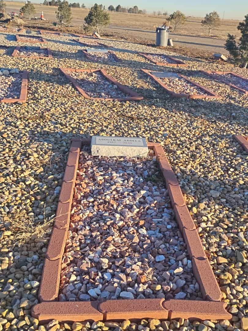 Abdulkaf Abdela's grave. Photo 2