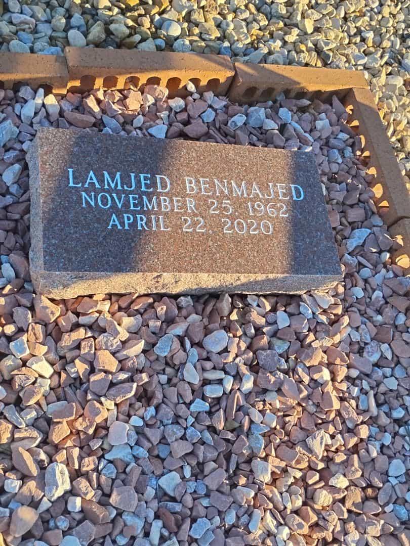 Lamjed Benmajed's grave. Photo 1