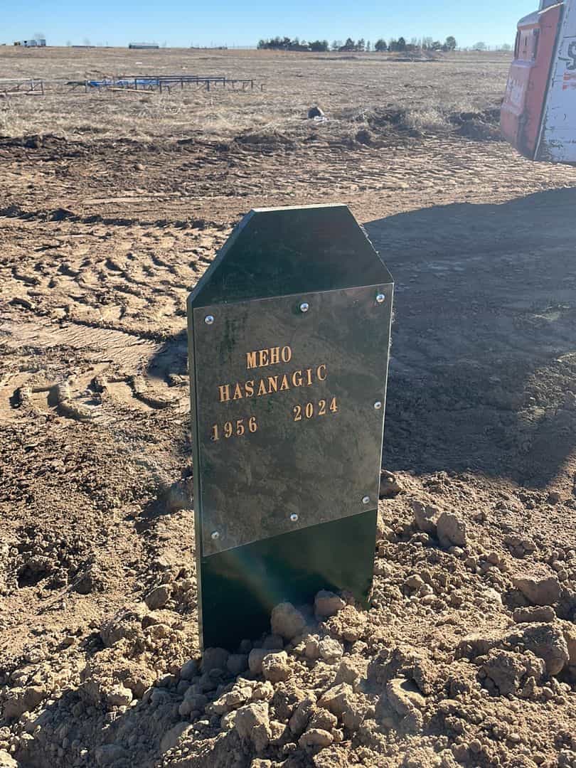 Meho Hasanagic's grave. Photo 1
