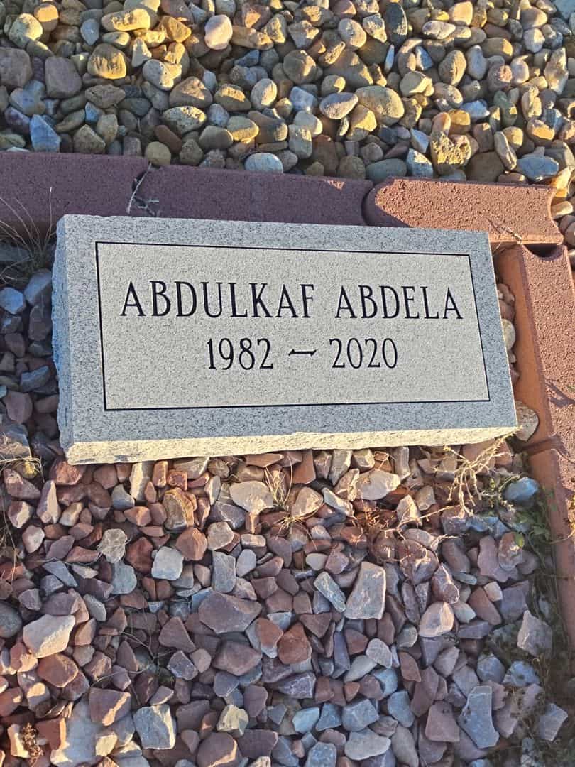 Abdulkaf Abdela's grave. Photo 1