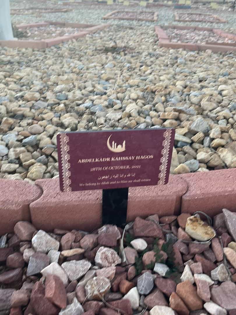 Abdelkadr Kahssay Hagos's grave. Photo 1