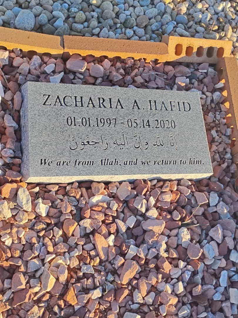 Zacharia A. Hafid's grave. Photo 1