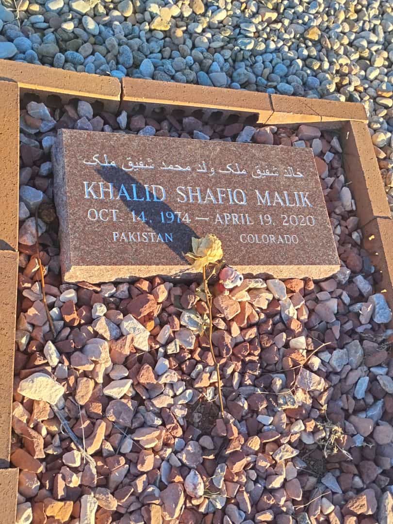 Khalid Shafiq Malik's grave. Photo 1