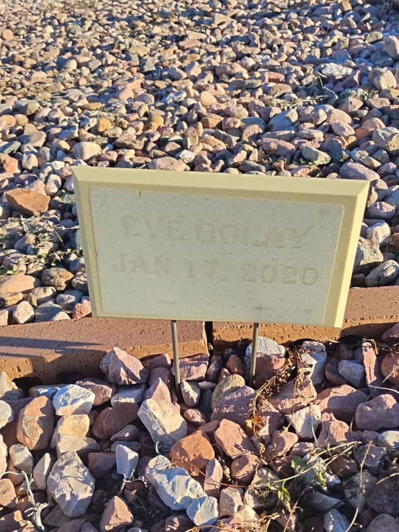 Eve Golay's grave. Photo 1