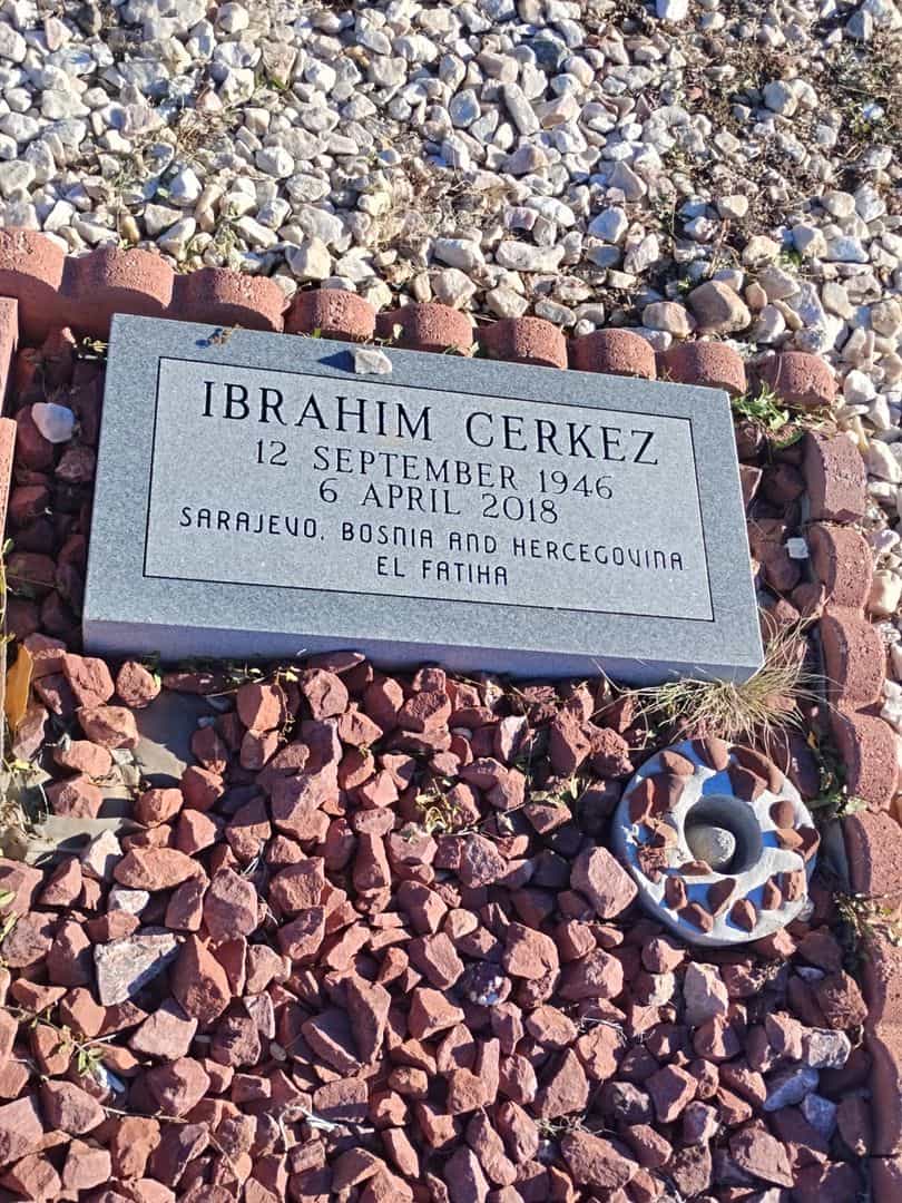 Ibrahim Cerkez's grave. Photo 1