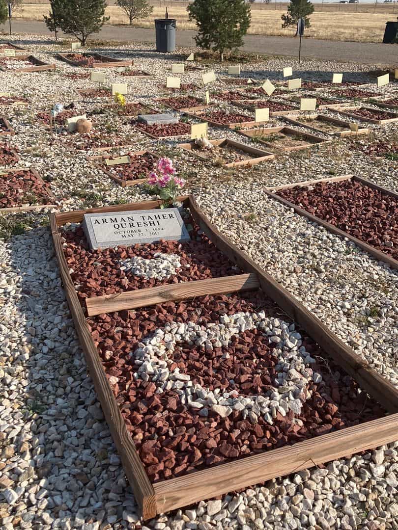 Arman Taher Qureshi's grave. Photo 2