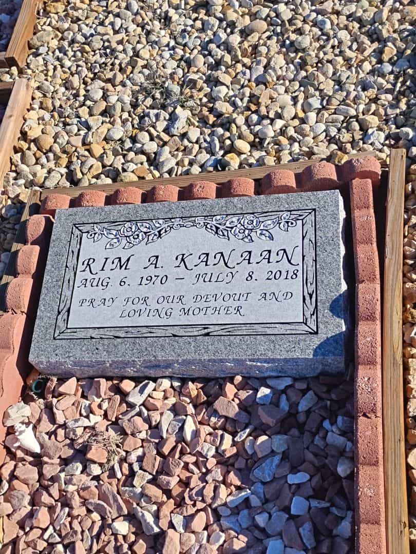 Rim A. Kanaan's grave. Photo 1