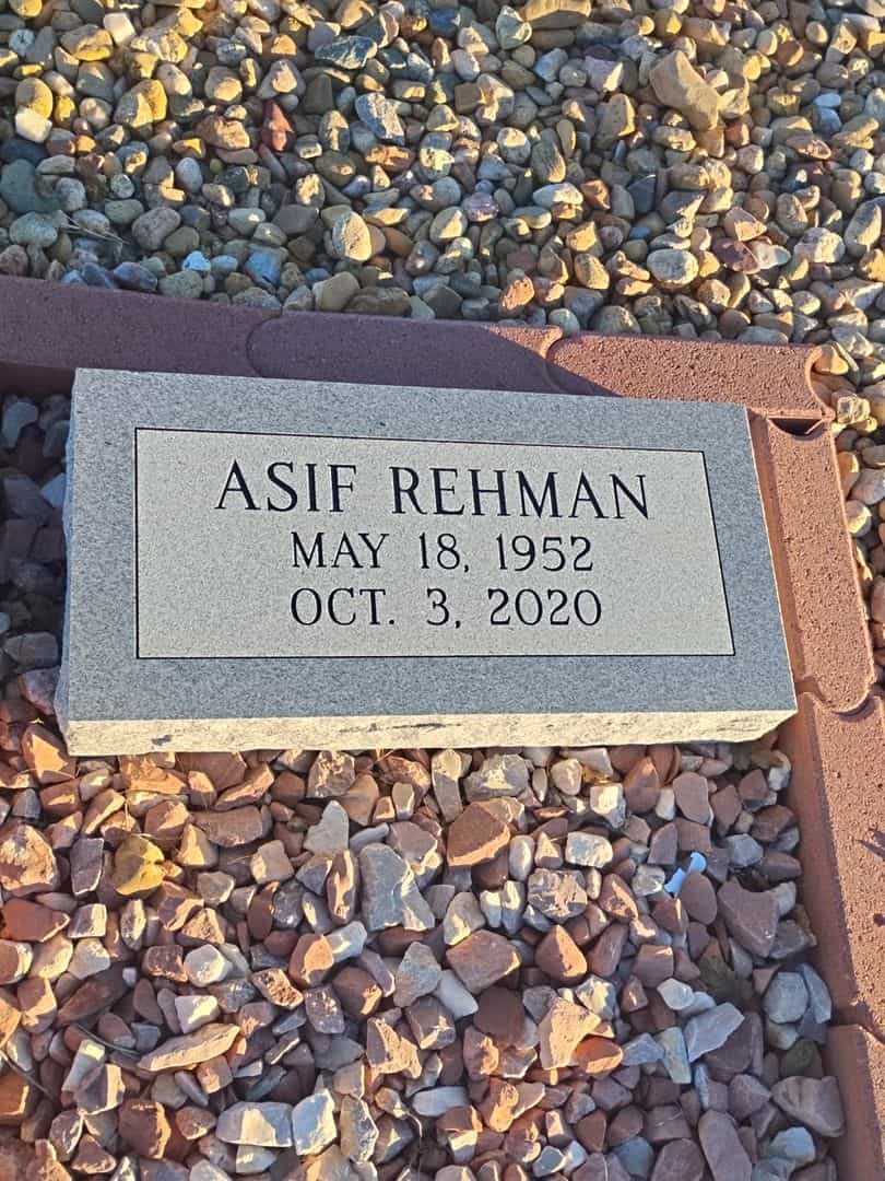 Asif Rehman's grave. Photo 1