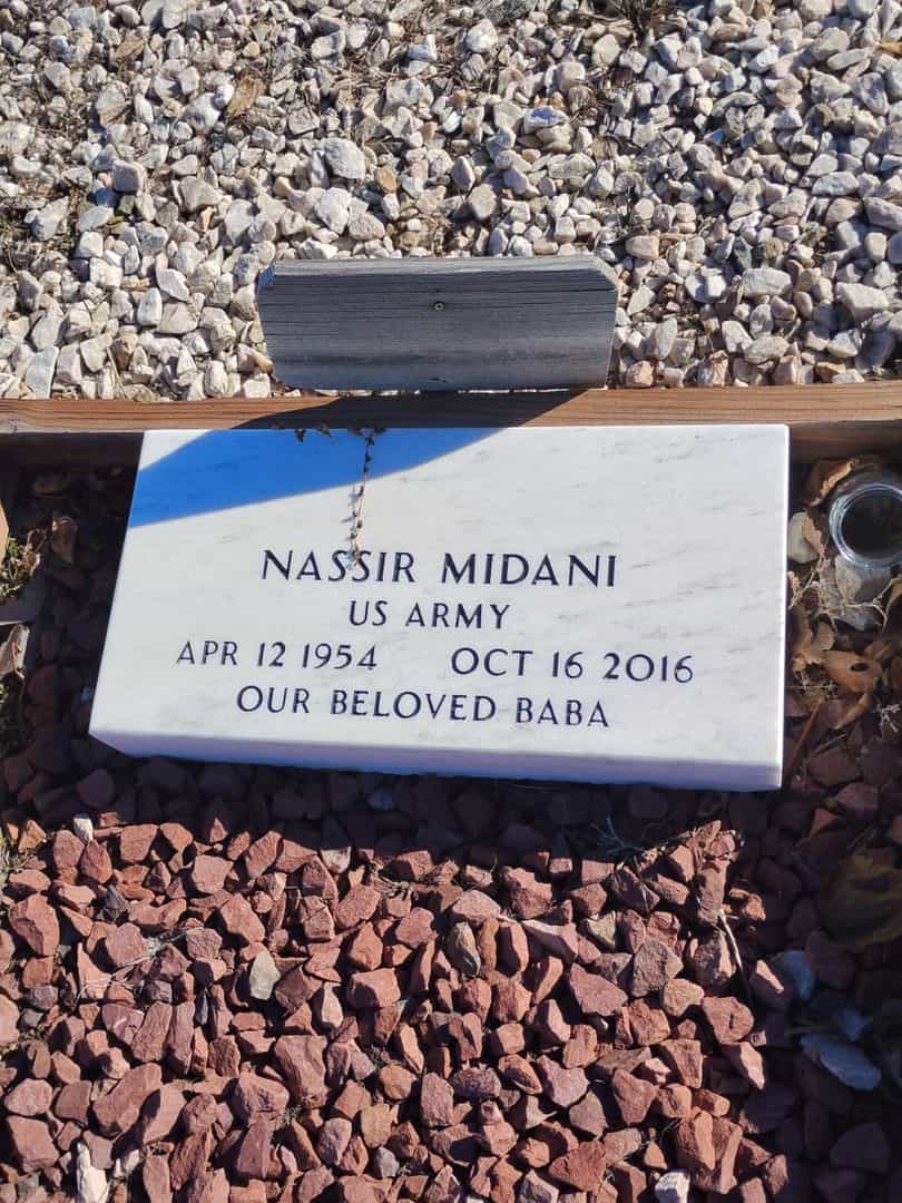 Nassir Midani's grave. Photo 1